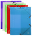 Exacompta 3 Flap Folder 59700E A3 Assorted Polypropylene 32 x 44 cm Pack of 10