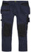 BLÅKLÄDER Trousers 15551860 Cotton, PL (Polyester) Dark Navy, Black Size 40R