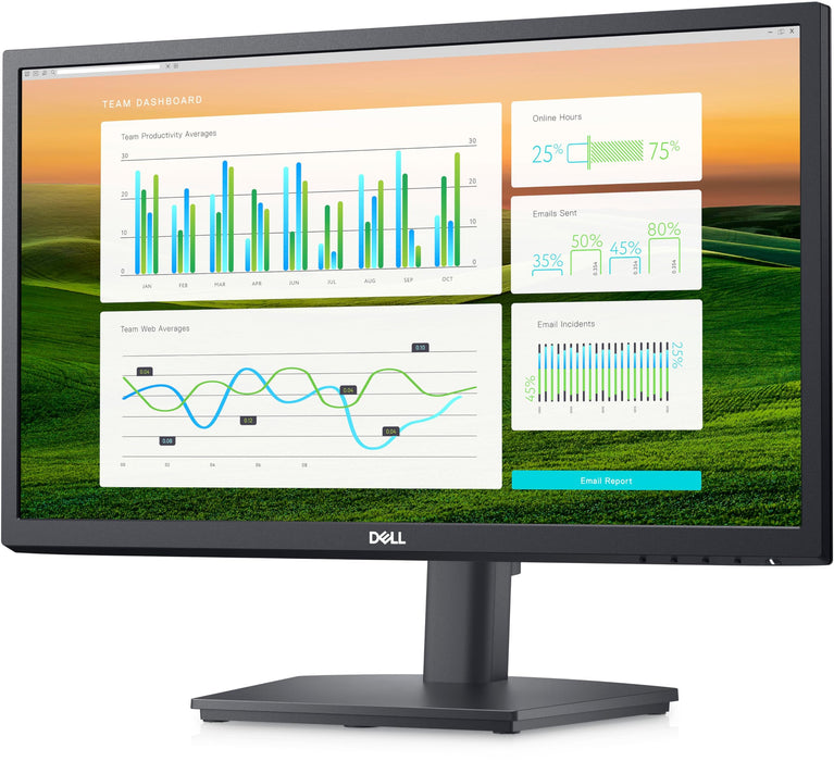 Dell E Series 54.5 cm (21.4") LCD Desktop Monitor E2222HS Black DELL-E2222HS