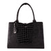 SOCHA Ladies Laptop Bag Croco Jet Black 42 x 13 x 31.5 cm Black