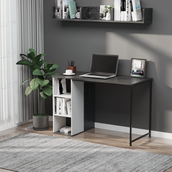 HOMCOM Desk Metal Grey 555 x 750 mm