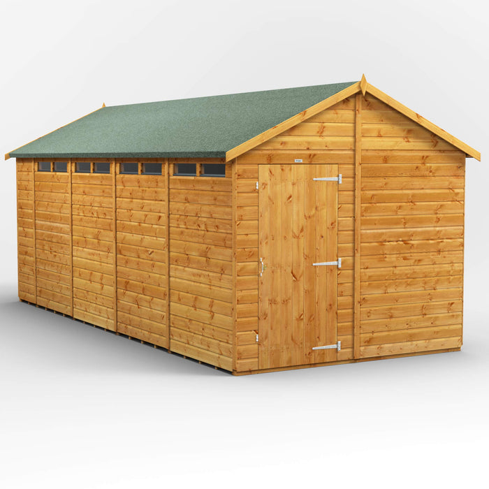 Power Garden Shed 188PASS Golden Brown 18x8