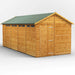 Power Garden Shed 188PA Golden Brown 18x8