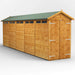 Power Garden Shed 204PASSDD Golden Brown 20x4