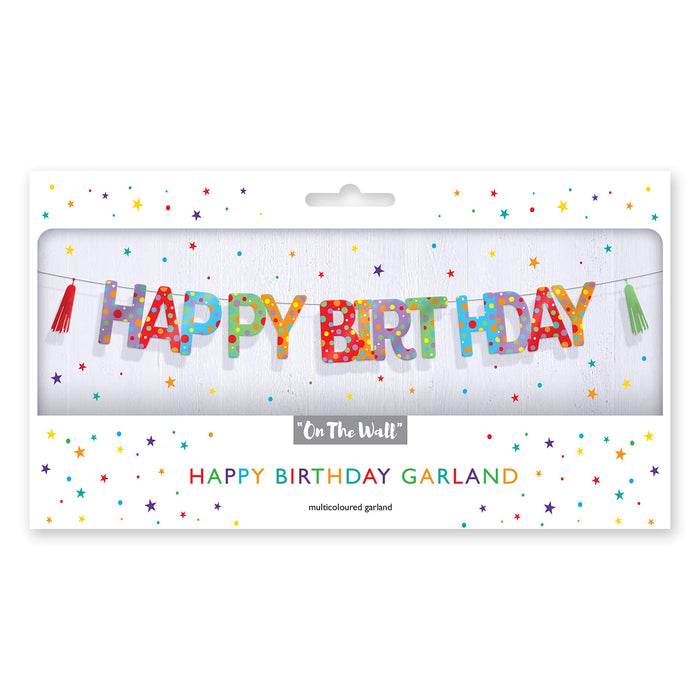 On the Wall Balloons Happy Birthday Multicolour 23005 Set of 3