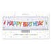 On the Wall Balloons Happy Birthday Multicolour 23005 Set of 3