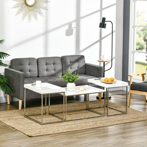 HOMCOM Coffee Table 839-313 550 (W) x 750 (D) x 420 (H) mm