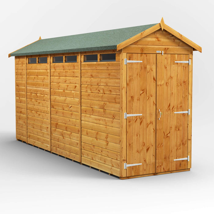 Power Garden Shed 144PASSDD Golden Brown 14x4