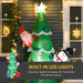 HOMCOM Christmas Tree Inflatable Green 125 x 210 cm