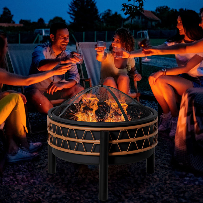 OutSunny Firepit 842-267 Steel