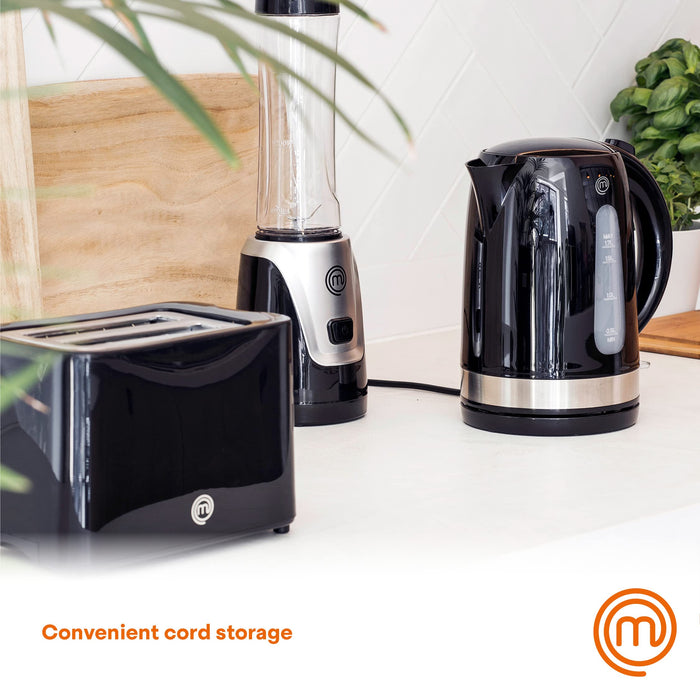 MasterChef Toaster 7-way Heat Setting UK Plastic Black