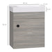 kleankin Bathroom Furniture Set Particle Board Grey 40 x 22 x 50 cm