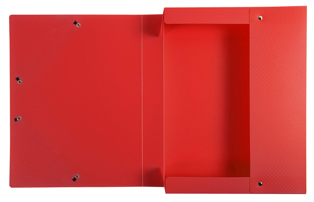 Exacompta Filing Box 59785E A4 Red Polypropylene 25 x 33 cm Pack of 8