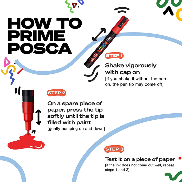 POSCA Paint Marker 153544852 Assorted Pack of 4