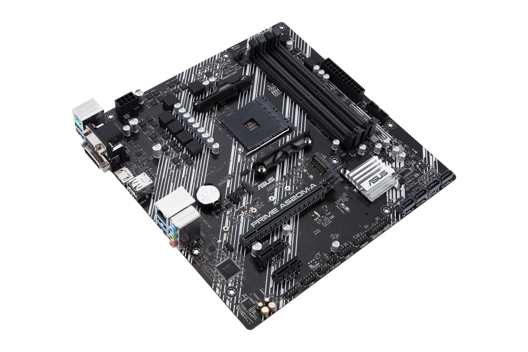 ASUS PRIME A520M-A II/CSM - Motherboard - micro ATX - Socket AM4 - AMD A520 Chipset - USB 3.2 Gen 1 - Gigabit LAN - onboard graphics (CPU required) - HD Audio (8-channel)