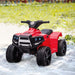 HOMCOM 6 V Kids Ride on Cars Electric ATV Black,Red