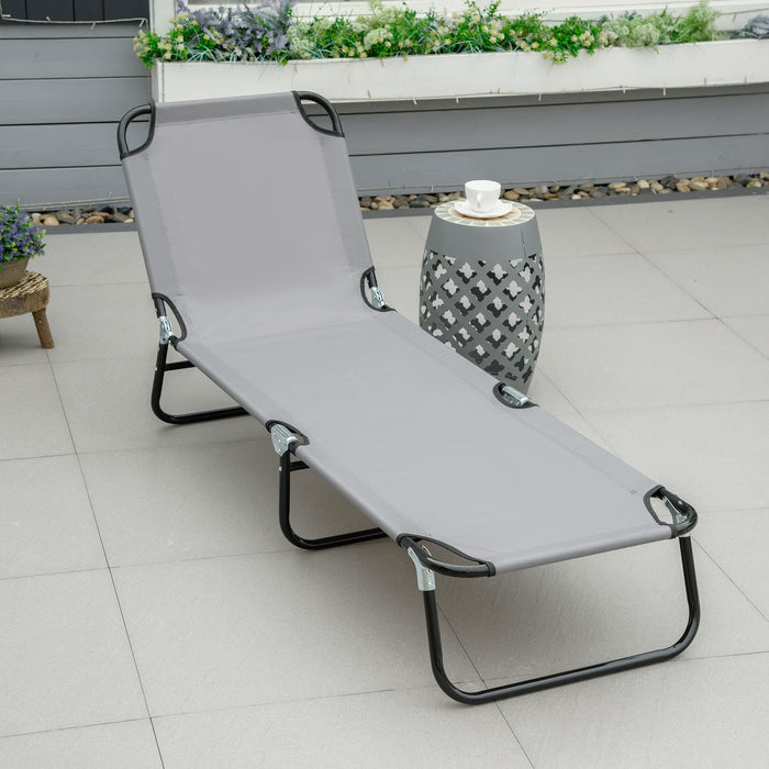 OutSunny ?Alloy Steel, Oxford Lounge Chair 84B-442GY Grey