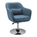 HOMCOM Swivel Chair for Lumbar Support Blue