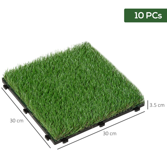 OutSunny Artificial Grass 35 cm Green