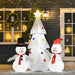 HOMCOM Christmas Inflatable White 92 x 185 cm