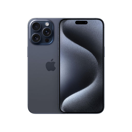 Apple iPhone 15 Pro Max - 5G smartphone - dual-SIM / Internal Memory 256 GB - OLED display - 6.7" - 2796 x 1290 pixels (120 Hz) - 3x rear cameras 48 MP, 12 MP, 12 MP - front camera 12 MP - blue titanium