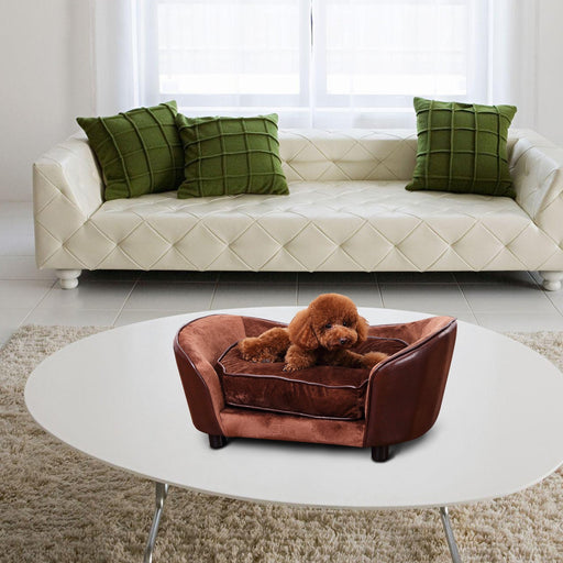 PawHut Pet Sofa Coffee 405 mm x 665 mm x 355 mm