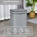 HOMCOM Laundry Basket 70 L Grey