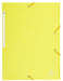 Exacompta 3 Flap Folder 17113H A4 Lemon 425gsm Pressboard 24x32cm Pack of 25