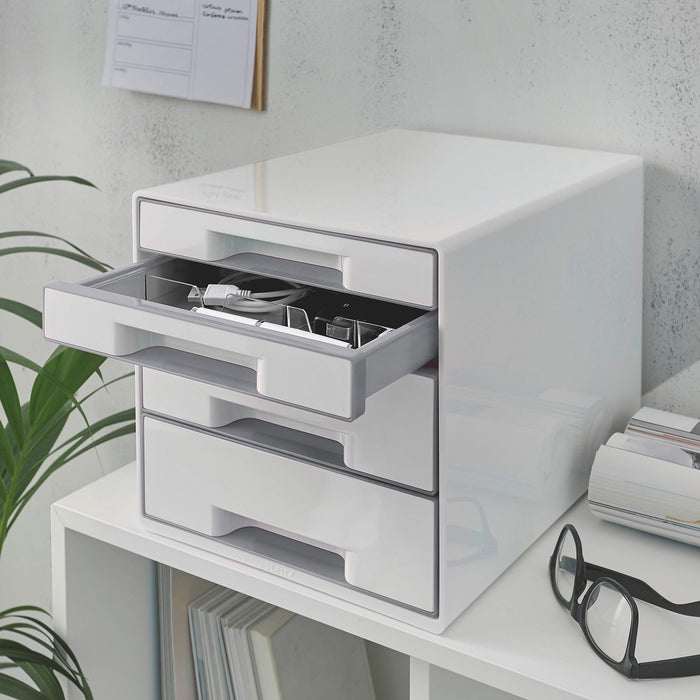 Leitz Desktop Drawers 52142001 White A4 Maxi White 28.7 (W) x 27 (H) cm