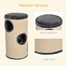 PawHut Cat Condo Beige, Grey 380 mm x 700 mm