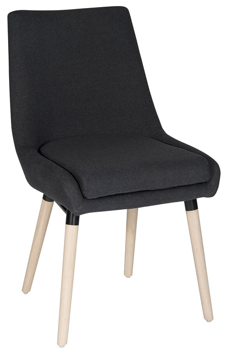 Contemporary Welcome Upholstered Reception Chair Graphite (Pack 2) - 6946GRA