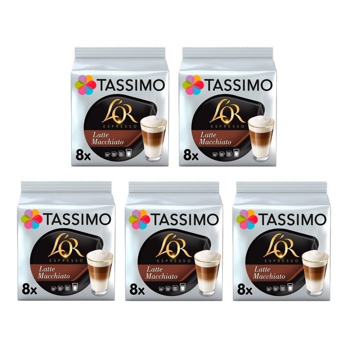 Tassimo LOR Latte Macchiato Coffee Capsule (Pack 8) - 4090774