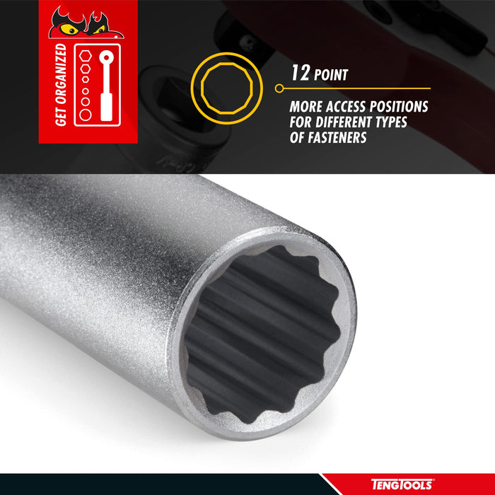 Bi-Hexagon Socket Deep12 Point 1.2in Drive 19mm