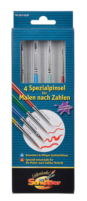 Schipper Paint Brushes 605020536 Multicolour 0.75 x 2.2 x 0.2 cm Pack of 4