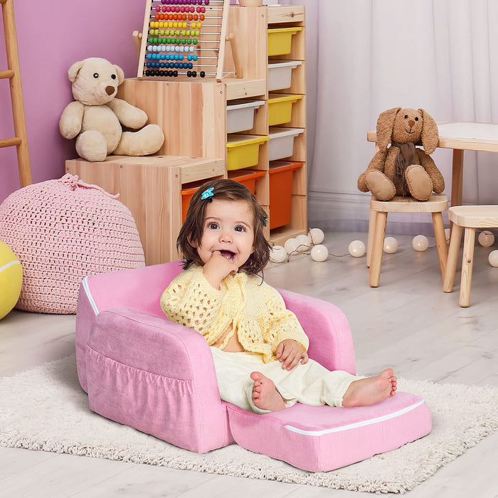 HOMCOM Kids Sofa Pink 380 x 47 mm