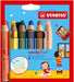 STABILO woody 3 in 1 Multi Talented Colouring Pencil Assorted with Sharpener Pack of 6