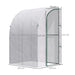 OutSunny Lean to Greenhouse White 143 X 118 X 212 cm