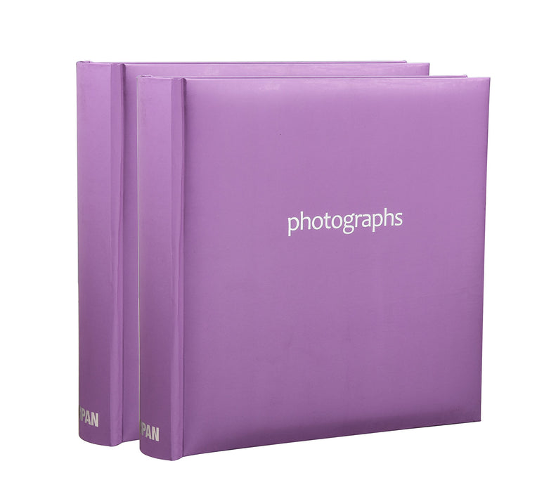 ARPAN Photo Album CL-SM200PE-X2 200 6X4'' Pictures Purple Pack of 2