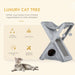 PawHut Cat Tower Grey 320 mm x 545 mm x 650 mm