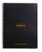 Rhodia Notebook 193039C A4+ Dotted Spiral Bound Side Bound Laminated Cardboard Soft Cover Black Perforated 160 Pages