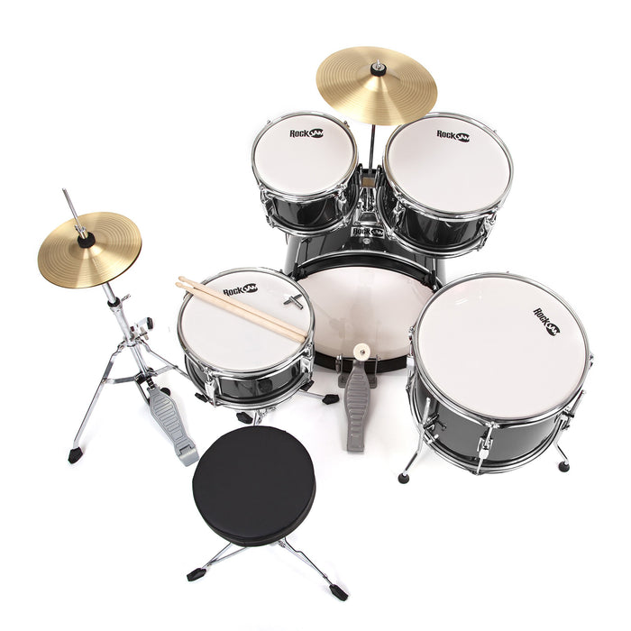 PDT RockJam 5-Piece Junior Drum Set Blk