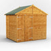 Power Garden Shed 68PAWDD Golden Brown 6x8