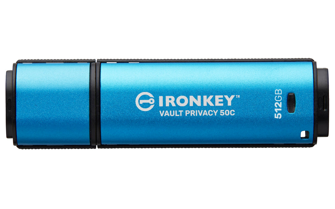 Kingston IronKey Vault Privacy 50C IKVP50C - USB flash drive - encrypted - 512 GB - USB 3.2 Gen 1 - TAA Compliant