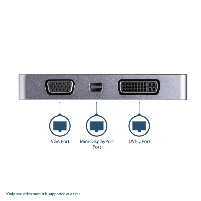 StarTech.com USB-C to HDMI VGA Mini DisplayPort DVI Multiport Adapter