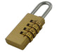 Viso Padlock CL4COMNP Brass 2.8 cm Gold 1 x Padlock