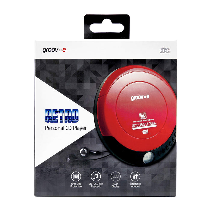 Groove-e Personal CD Player GVPS110/RD Red