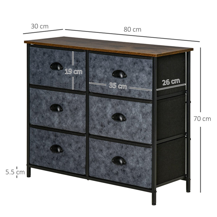 HOMCOM Cabinet Brown 300 x 700 mm