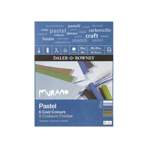 Murano Sketch Pad Adhesive Plain Assorted Pack of 30