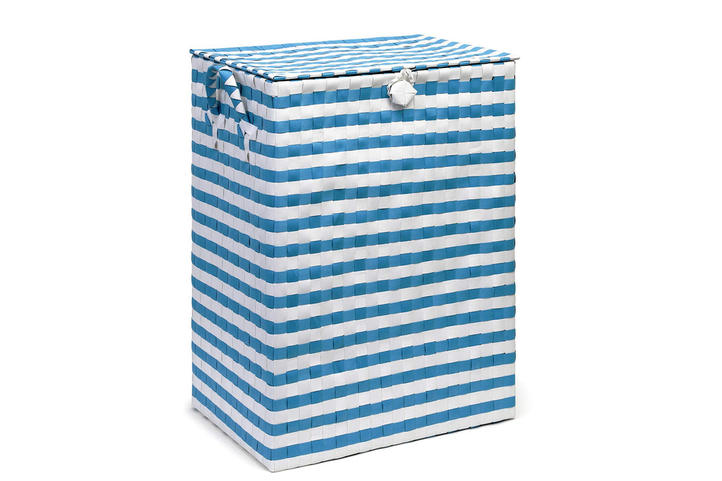 ARPAN Laundry Basket PP-9348LM Polypropylene Blue, White 23.9 cm x 4.9 cm