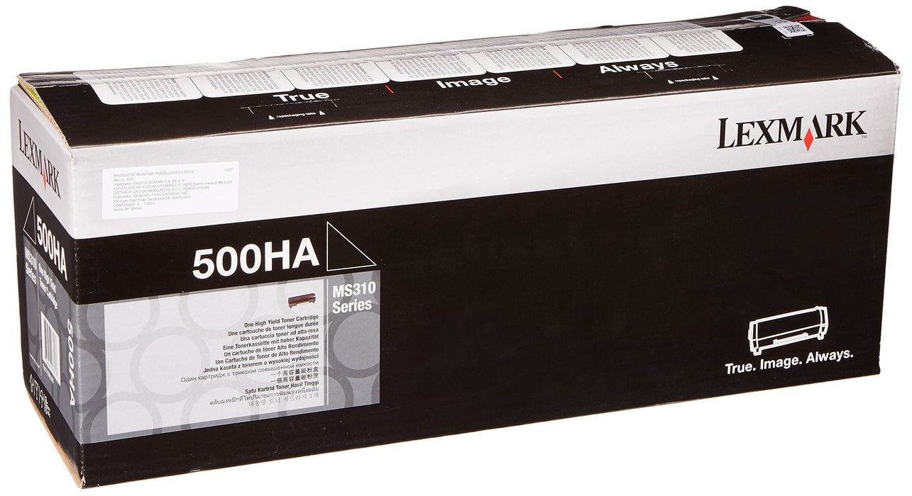 Lexmark 500HA Original Toner Cartridge 50F0HA0 Black